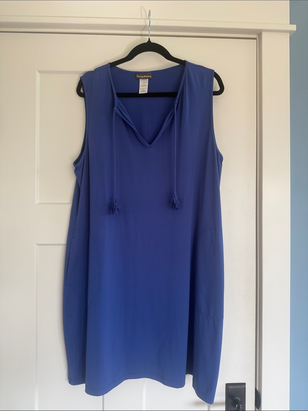 Tommy Bahama Sleeveless V-Neck Dress/Cover up Purple/Blue
